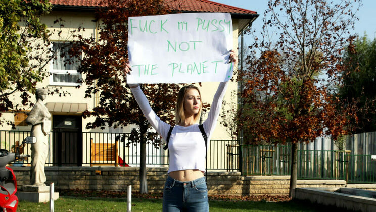 Fuck My Blonde Pussy, Save the World!