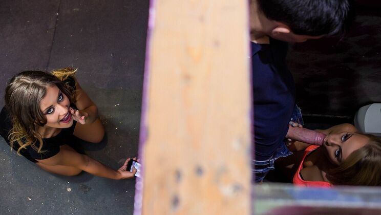 European Mina Sauvage Gets Big Cock in Mouth