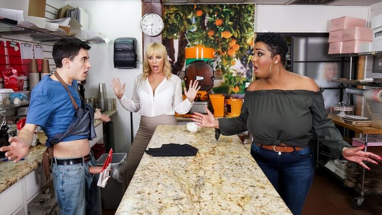 [LilHumpers] - Thong-Clad Barista Seduces Customers - Layton Benton - Dana DeArmond - Jordi El Niño Polla