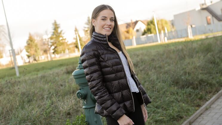 Eveline Dellai's Outdoor Adventure Ends in Sexy Masturbation