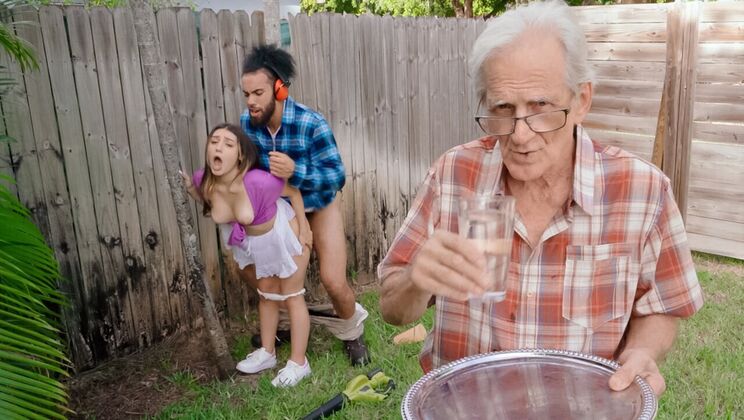 [TeensLoveHugeCocks] - Teen Latina Gets Wild Outdoors - Violet Gems - James Angel