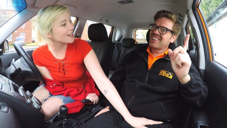 [FakeDrivingSchool] - Ryan Ryder's Creampie in Shaven Pussy - Ryan Ryder