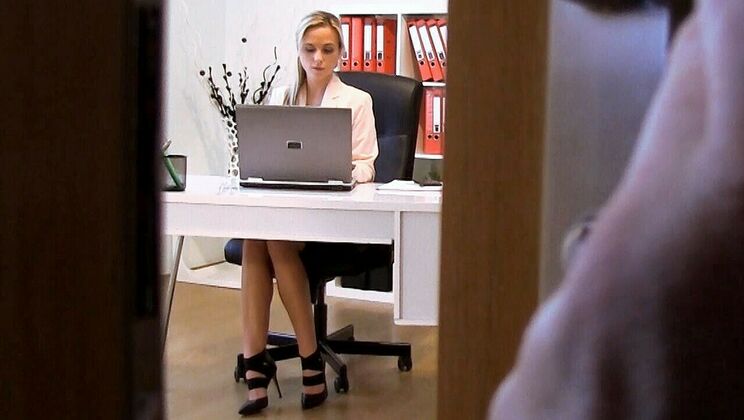 Office Fuck Session with Blonde