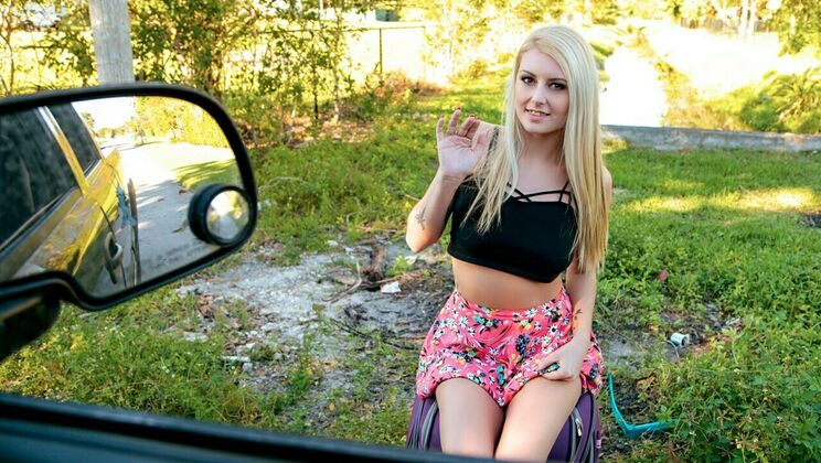 [StrandedTeens] - Brick Danger Fucks Blonde Wife in Car - Brick Danger - Victoria Steffanie