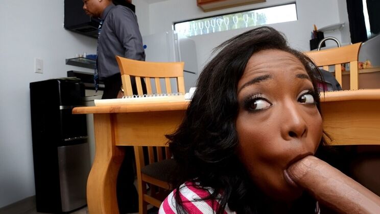 [RKPrime] - Blowjob Under The Table With Big Ass Teen - Daya Knight - Leo Christensen