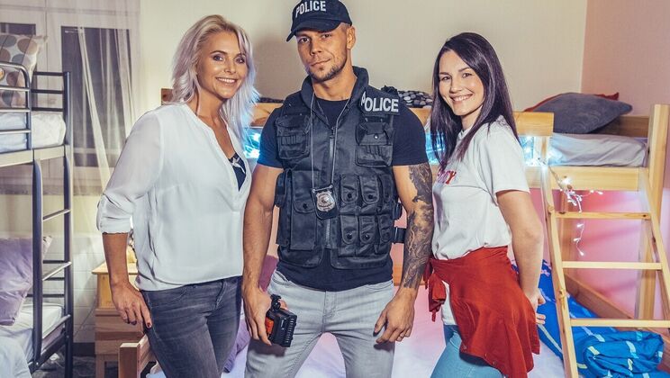 [FakeHostel] - Spanking and Pussy Licking in the Heat - Elena Vega - Angelo Godshack - Kathy Anderson