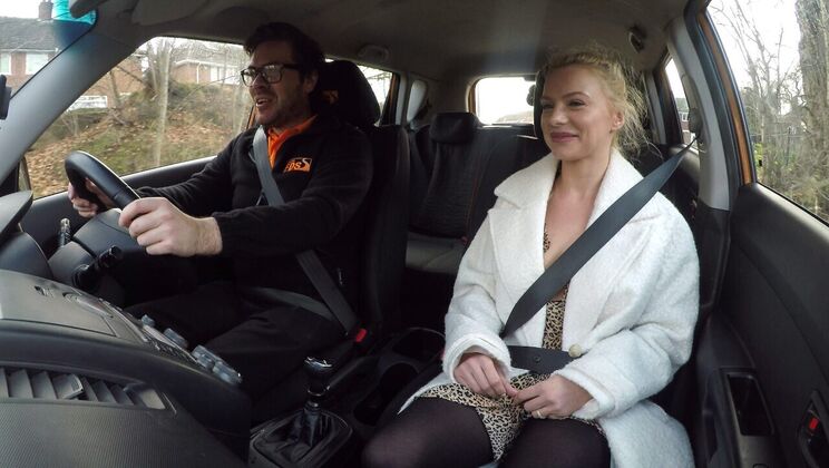 Polish Blonde's Naughty Driving Lesson Video