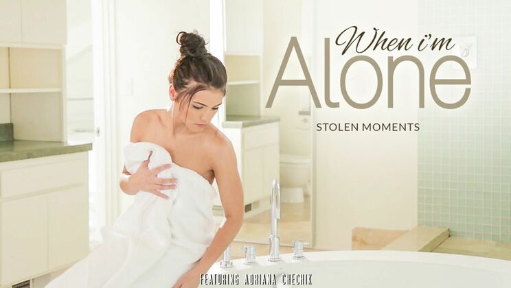 Lonely Brunette: Adriana Chechik's Solo Shower Play