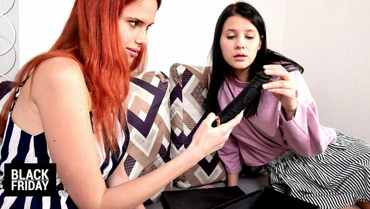 [ClubSweethearts] - Lesbian Sex Toys Unboxing on Black Friday with Angel and Viola - Angel Rai - Viola Weber