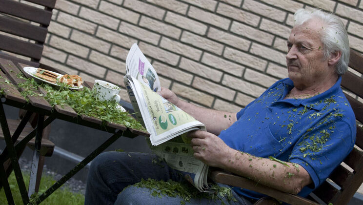 [Oldje] - Nice Excuse for Outdoor Sex with Blonde - Bernice - Gustavo