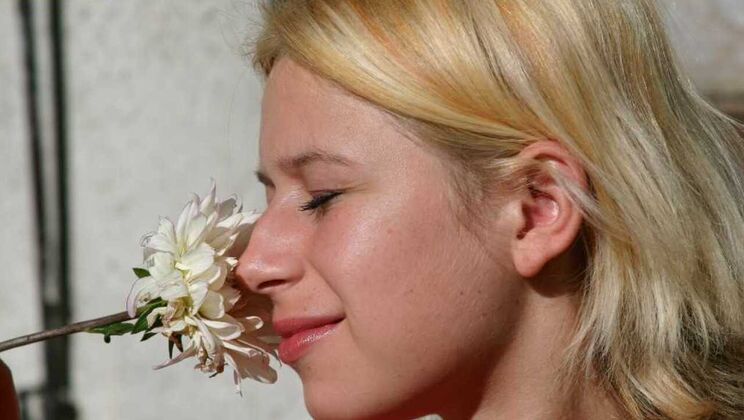 [Oldje] - Andre's Blonde Babe Anastazie Gives Him a Painful Blowjob