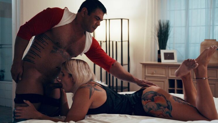 Tattooed TS Stepsister Gets Facial - Vol.5 Scene 4