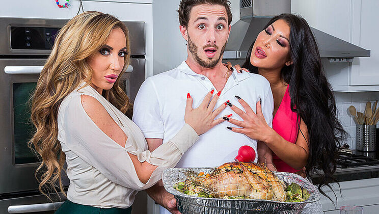 [MyFriend'sHotMom] - Shaved Pussy, Big Cock, and a Deepthroat - Richelle Ryan and August Taylor