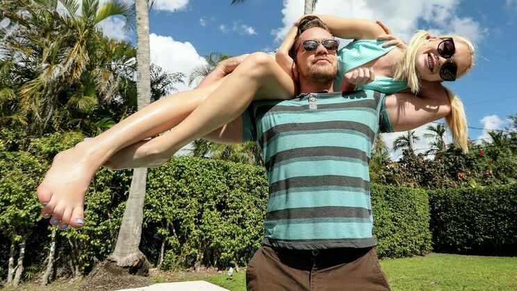 Blonde Braceface Gets a Big Dick Pounding