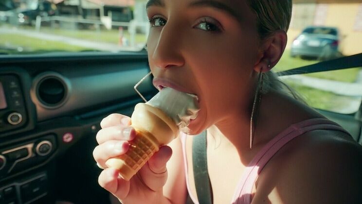 [StrandedTeens] - Blonde Bombshell Abella Danger Loves Ice Cream