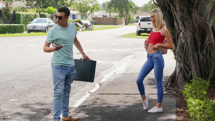 Sky Pierce and Johnny Love in a Small Tits Outdoor Fuck