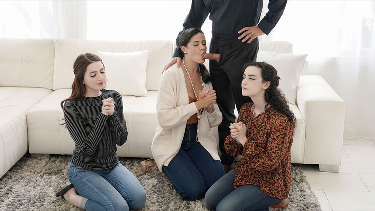 [FreeUseMilf] - Polygamy Porn with Lyra, Penny, and Aria - Lyra Lockhart - Penny Barber - Aria Carson - Calvin Hardy