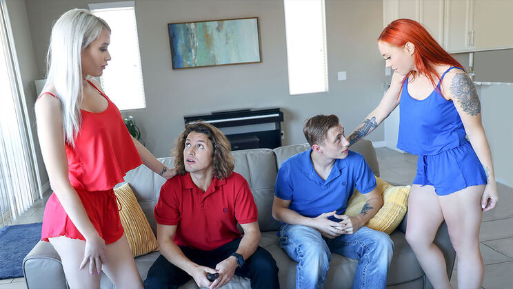 [MomSwap] - Betting on Pleasure: Supportive Parents - Jay Romero - Katie Monroe - Cole Church - Nova Sky