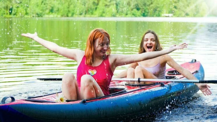 [ClubSweethearts] -  Babe Olivia Trunk's Kayak Ride with Emma  - Olivia Trunk - Emma Korti