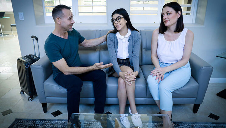 [FosterTapes] - Stepmom's Big Tits and Teen Foster Daughter's Favors