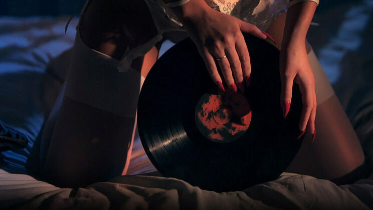 [SexArt] - Beautiful Brunette Andrea P in Red Stockings - Andrea P