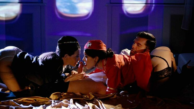 [SinfulXXX] - Lingerie, Laughter, and Licking in Threesome - Anna de Ville - Subil Arch - Marco Bull