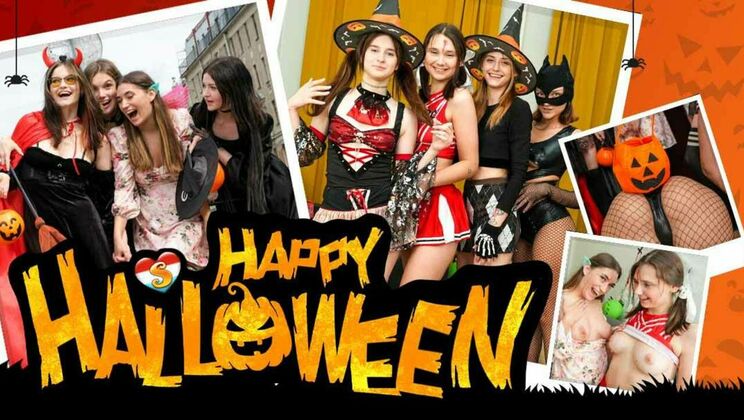 [ClubSweethearts] - Masturbating Blondes on Halloween - Olivia Trunk - Elise Moon - Milka Wey - Funky Town - Jane White - Sadistka Hub - Virgin Butterfly - Janyk Brones