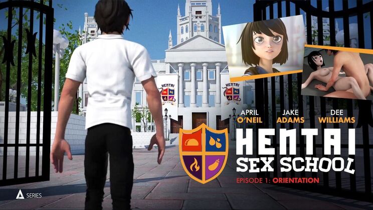 [AdultTimeAnimation] - Orientation Day Fuck - Hentai Sex School Episode 1