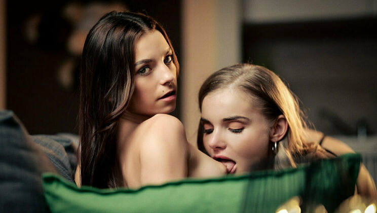 Lesbian Lovers: Blonde, Brunette, and Beautiful