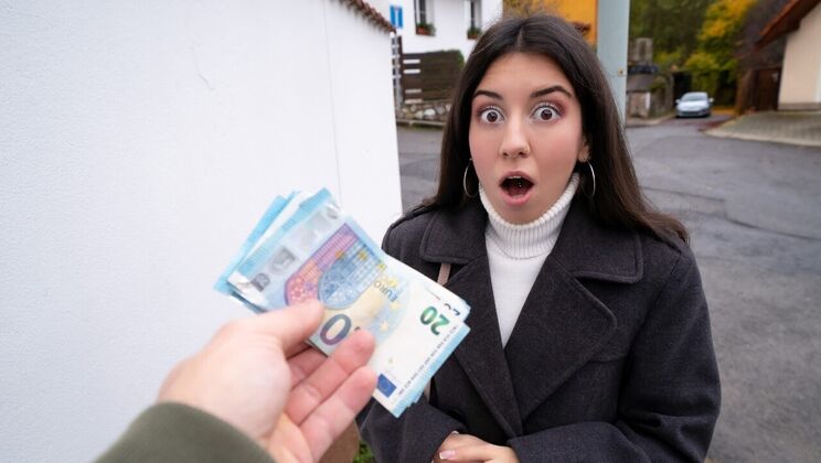 Katty West gets facial from big cock