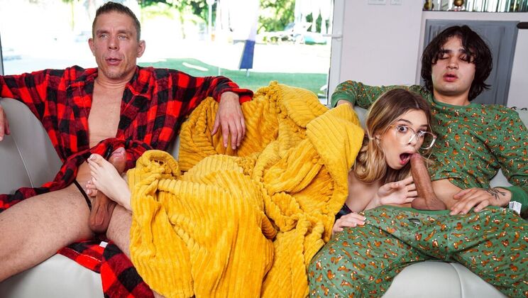 [Brazzers] - Dirty Stepdaughter Gives Footjob - Mick Blue - Molly Little - Elias Cash