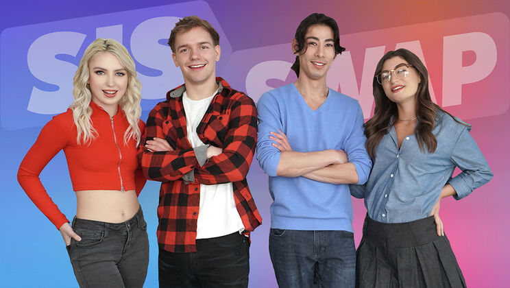 [SisSwap] - Stepbrother Fucks Stepsister in Wild 69 Position - David Lee - Mae Milano - Britt Blair - Joshua Lewis