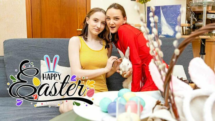[ClubSweethearts] - Lesbian Easter Brunette Babes - Olivia Trunk - Erika Mori