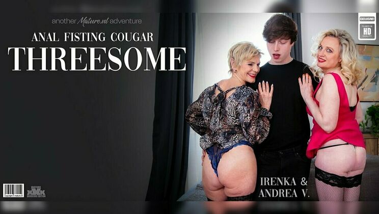[Mature.nl] - Granny and Young Thing: Irenka and Andrea V.'s Anal Threesome with Lenny Yankee