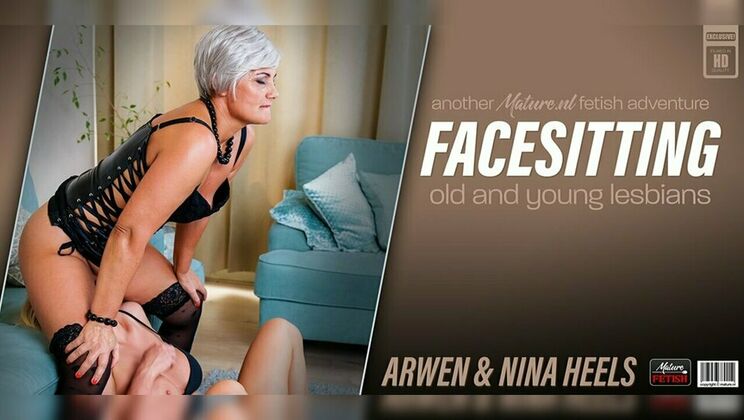 [Mature.nl] - Arwen and Nina Heels: Mature Lesbian Facesitting Fun - Arwen - Nina Heels