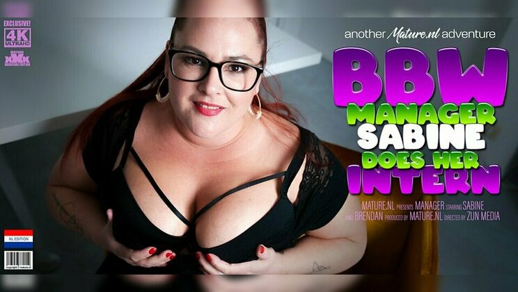 [Mature.nl] - Curvy office manager Sabine enjoys hardcore with Brendan Raven
