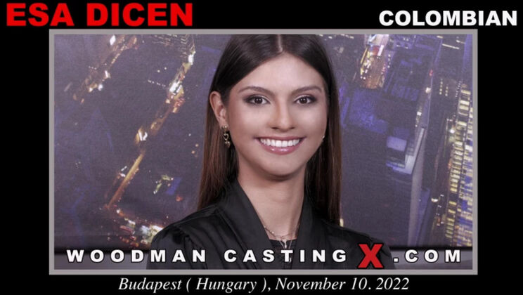 [WoodmanCasting] - Tall Brunette Esa Dicen in Hotel Casting - Esa Dicen