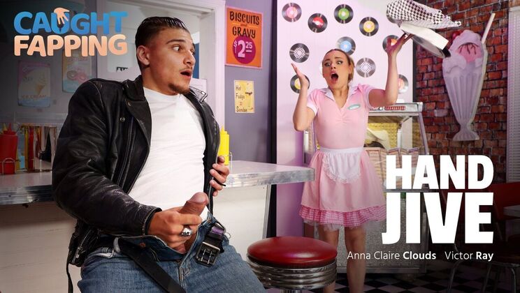 [CaughtFapping] - Ball Play and Cumshot with Beautiful Ass Anna Claire Clouds - Anna Claire Clouds - Victor Ray