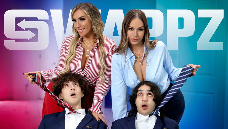 [MomSwap] - Dylan Ledger and Elias Cash Join Desiree & Mia for Hot Foursome - Desiree Dulce - Elias Cash - Mia James - Dylan Ledger