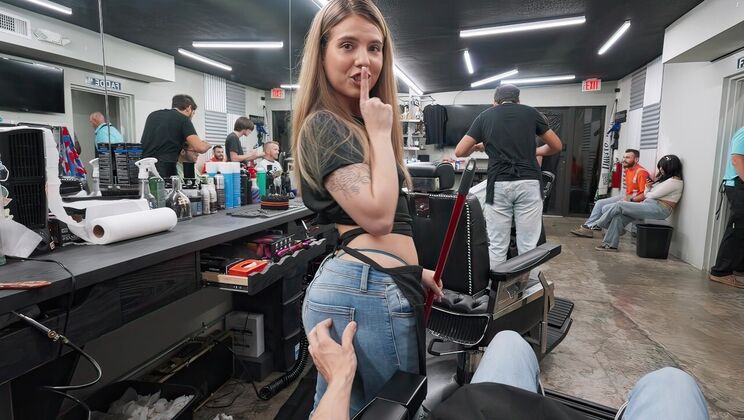 [MOFOS] - Anne's Barbershop Blowjob - Parker Ambrose - Lucky Anne