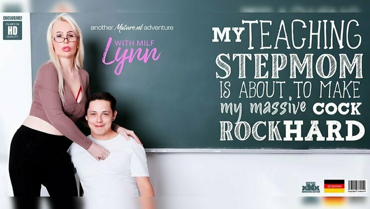 Lynn, a Sexy Blonde, Enjoys Old and Young Sex