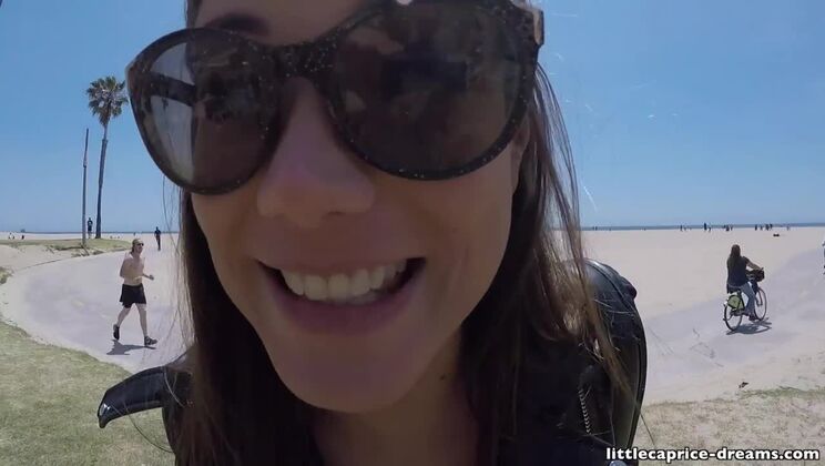 Reverse Cowgirl & Blowjob with LittleCaprice - USA Trip