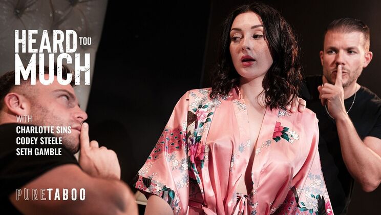 [PureTaboo] - Blowjob and Deepthroat for Big Cock - Codey Steele - Seth Gamble - Charlotte Sins