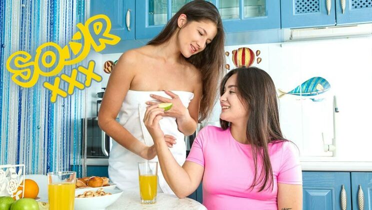 [ClubSweethearts] - Sweet and Sour Lesbian Teens Kamilla and Amelia Get Wet - Kamilla C - Amelia Ost