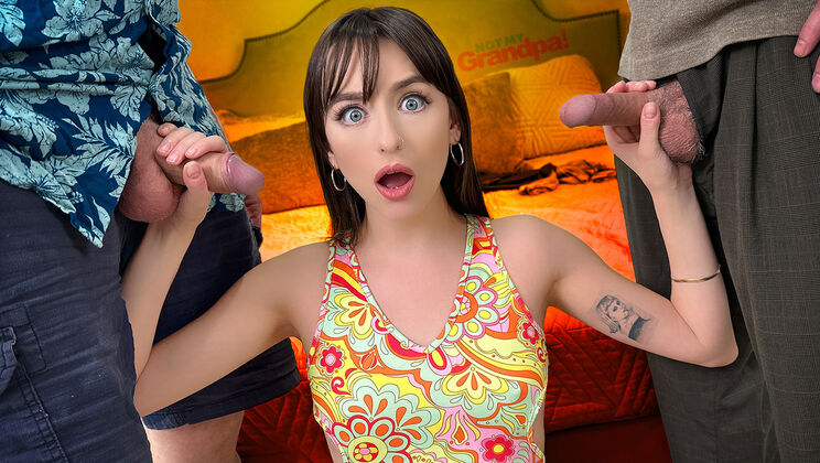 [NotMyGrandpa] - Thong and Licking: A Young Girl's First Time with Two - Dick Chibbles - Jack Vegas - Lana Smalls