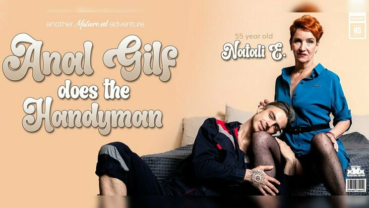 [Mature.nl] - Older Woman Natali E. Fucks Young Handyman Doggystyle