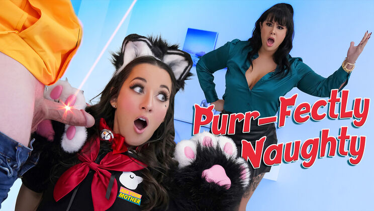 [AskYourMother] - Angry Stepmom & Neko Girl Share Step Son’s Cock - Blowjob & Pussy Licking - Freya Von Doom - Jimmy Michaels - Misty Meaner