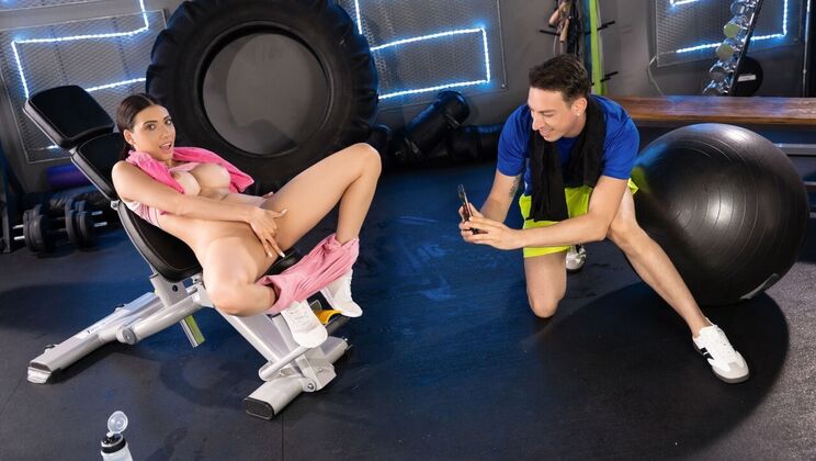 Standing Doggystyle Gym Sex with Emily Pink