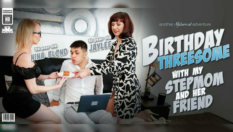 [Mature.nl] - Stepson gets lucky with two hot women - Jaylee and Laura - Jaylee - Laura Blond - Bruno Baxter