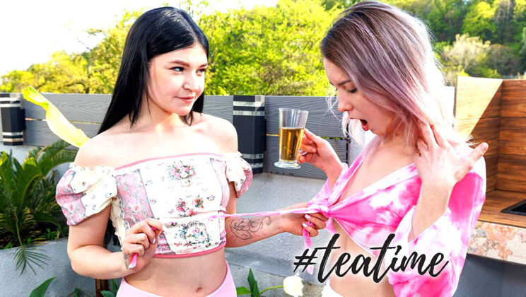 Natural Tits Teen Duo Alice & Virgin in Hot Pussy Licking